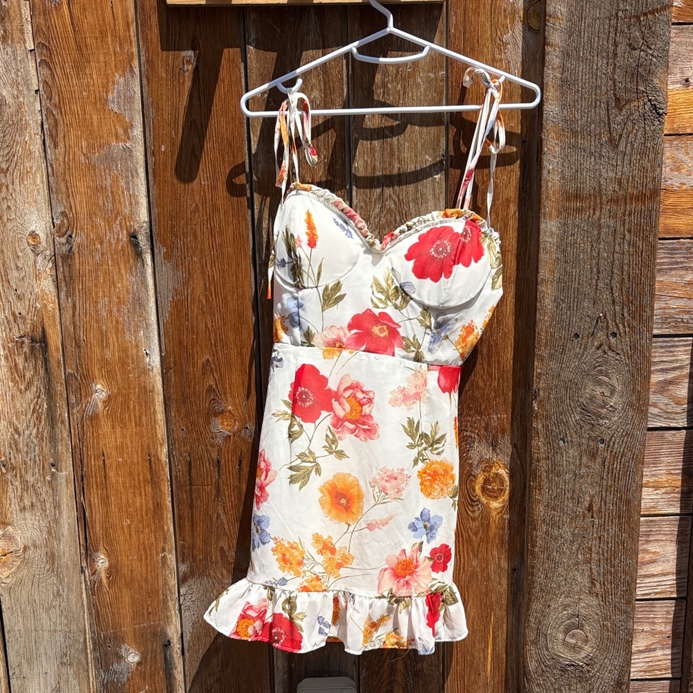 Floral Spaghetti Strap Dress